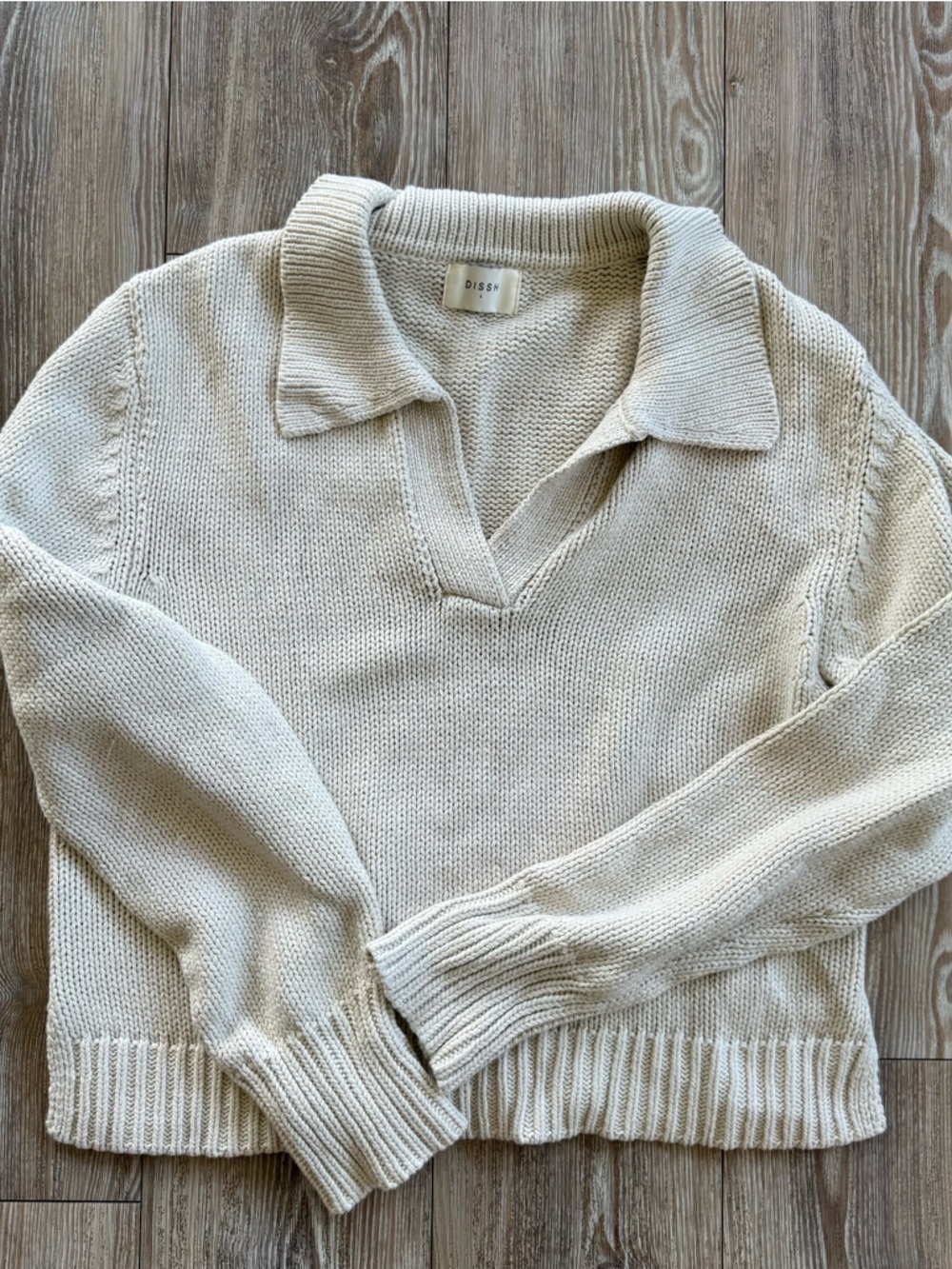 Dissh knit polo sweater
